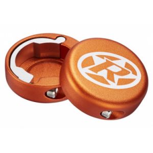 Reverse Bouchons lock on aluminium orange