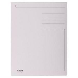 Exacompta 448019E - Chemise FOREVER imprim&eacute;e 3 rabats, coloris gris