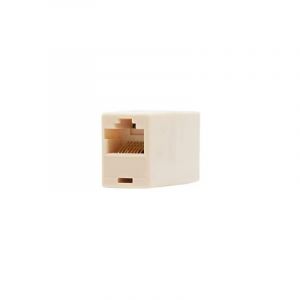 Image de Nano cable Wentronic RJ-45 Adapter - RJ-45 - RJ-45 - Femelle/Femelle - Blanc (93058) - Goobay