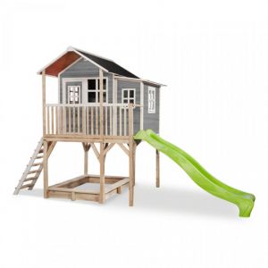 Exit Toys Maisonnette en bois Loft 750 - gris