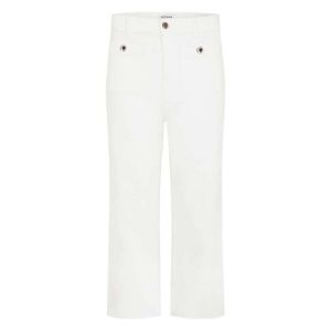 Morgan Pantalon jambe large 7/8ème ecru femme - Taille 40