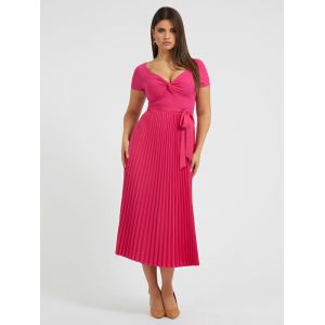 Guess Robe pull plissée Violet - Couleur Violet - Taille L