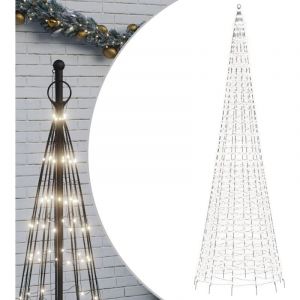 VidaXL Arbre de Noël lumineux sur mât de drapeau 1534 led blanc 500 cm Cold white