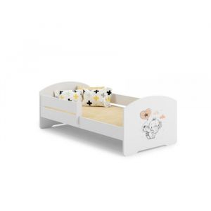 Lit enfant LUK BAR 140x70 elephant avec matelas