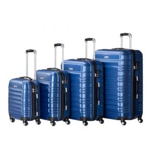 Trolley Travel Case Set / Valise Set Rome - 4 pièces - Bleu - ABS