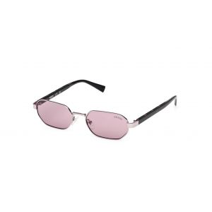 Guess Unisex GU00231 81Y Lunettes de soleil M&eacute;tal Violet Violet G&eacute;om&eacute;trique Normale