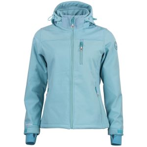 Veste &agrave; capuche softshell femme Peak Mountain Aclaude