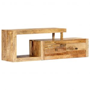 VidaXL Meuble tv 120 x 30 x 40 cm Bois massif de manguier - Brun