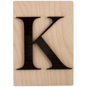 Rayher Lettres en bois déco façon Scrabble - 14,9 x 10,5 cm - K