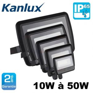 Kanlux Projecteur LED 30W Noir &eacute;tanche IP65 2400lm (240W) - Blanc Naturel 4000K