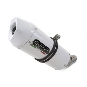 Gpr Exhaust Systems Silencieux Albus Ceramic Slip On Gladius 650 08-15 Homologated One Size Glossy White / White