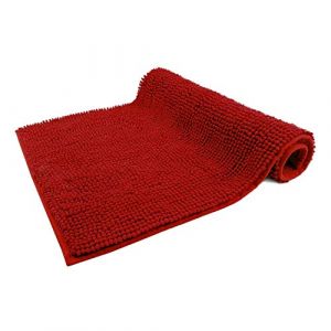 WohnDirect - Badteppich Badematte PARIS Badematten 1 ct Rot (34.99 &euro; / 1 ct)