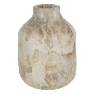 J-Line Vase Bouteille Marbre Beige Large