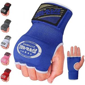 Sous Gants de Boxe - Farabi Sports - Bleu - Mixte - Entra&icirc;nement MMA - Rembourrage en gel