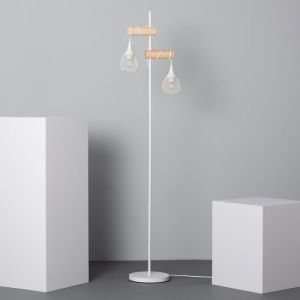 Image de Lampadaire Monah WiFi avec Variateur Blanc - Blanc