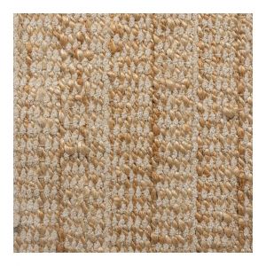 Flair Rugs - Tapis jute et coton plat avec franges naturel Levi Naturel 60x110 - Naturel