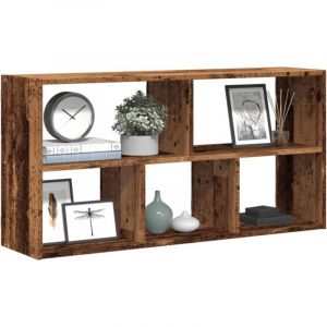 VidaXL &Eacute;tag&egrave;re murale vieux bois 100x25x50 cm bois d'ing&eacute;nierie
