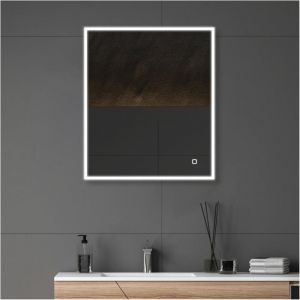 Mob-in - Miroir led rectangulaire cadre r&eacute;tro-&eacute;clair&eacute; eclips