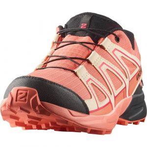 Salomon Junior Speed Cross, Chaussures imperm&eacute;ables pour juniors, Emberglow/T, polyvalentes pour le confort, id&eacute;ales pour la randonn&eacute;e et le trail running lors d'aventures en plein air. 39