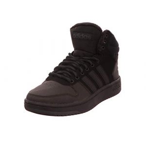 Adidas Hoops 2.0 Mid, Chaussures de Basketball Homme, Noir Cblack/Carbon, 45 1/3 EU