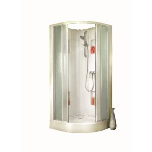 Image de Leda Cabine douche Izibox 1/4 rond coulissante (90 x 90 cm)