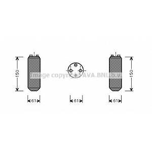 Image de Ava Quality Cooling Bouteille d&eacute;shydratante OPEL FRONTERA (247DND255)
