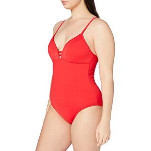 Image de Seafolly Quilted Maillot Bain, Rouge (Chilli Chilli), 95C (Taille Fabricant: 14) Femme