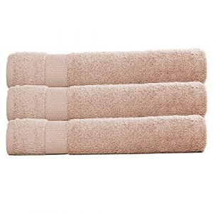 Lot de 3 draps de Bain 70x130 cm 500 GR/m2 Beige