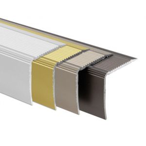 Profil&eacute; d'escalier auto-adh&eacute;sive, Integral, Forme: L,30 x 20 mm Longueur: 90 cm, Argent