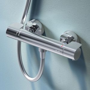 Mitigeur Thermostatique de douche Robinet Salle de Bain Chromé, FXA40000 Am.pm X-Joy