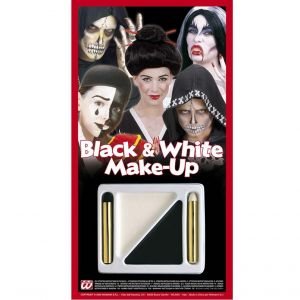 Widmann Set Maquillage Halloween Noir et Blanc