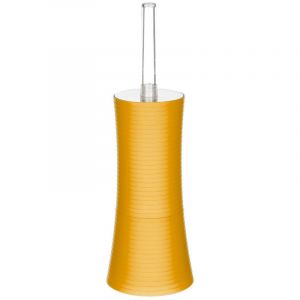Image de Five Brosse WC "Strié" 38cm Jaune
