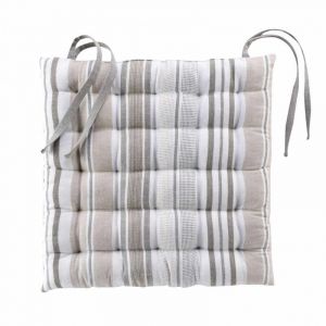 Douceur d'intérieur, Assise Matelassée (40 x 40 cm) Melina, Coton & Polyester Recyclé GRS