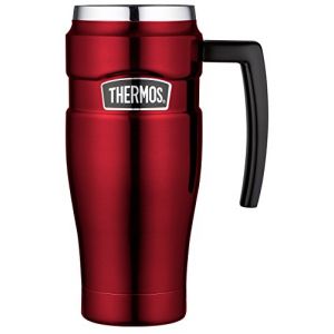 Thermos Tasse Isotherme en INOX 470 ML, Rouge Cranberry, 0,47 l