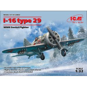 Image de ICM I-16 type 29, WWII Soviet Fighter - 1:32e