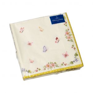Villeroy & Boch Easter Accessoires Serviette repas papillons Blanc - Couleur Blanc - Taille Taille unique