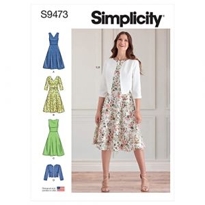 Simplicity Patron N&deg; 9473 robes &agrave; encolure en V