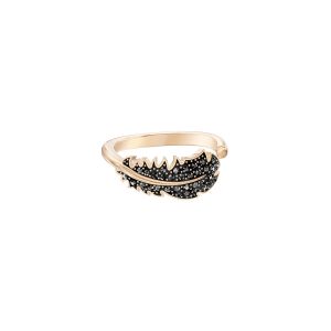 Swarovski Bague Femme - M&eacute;tal Dor&eacute; Rose Cristal Noir - 5509681