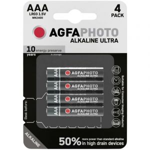 AgfaPhoto Photo Battery Ultra Alkaline Micro aaa (4-Pack) (110-821856)