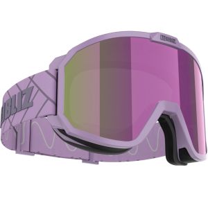 Masque Bliz Rave rose avec lentille miroir rose