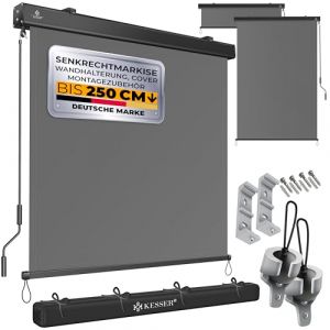 KESSER Store vertical Store ext&eacute;rieur M&eacute;canisme &agrave; manivelle Store balcon Protection solaire et visuelle Ombrage Protection solaire Store ext&eacute;rieur