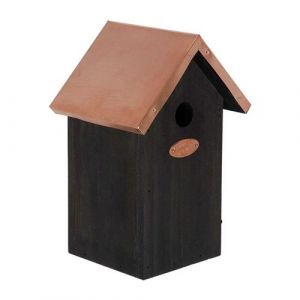 Best For Birds - Nichoir à oiseaux en pin et cuivre Mésange bleue