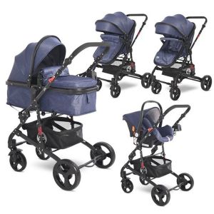 Lorelli Poussette combinée trio 3en1 avec siège auto Polly set Cangaroo noir