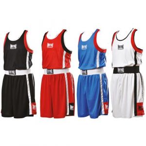 Image de Metal Boxe Ensemble Short + Débardeur Boxe Tenue, Rouge, XS Homme