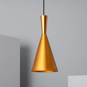 Image de TECHBREY Suspension Luminaire Lennon 185x390 mm Luminaire D'Interieur Lustre Suspension Doré