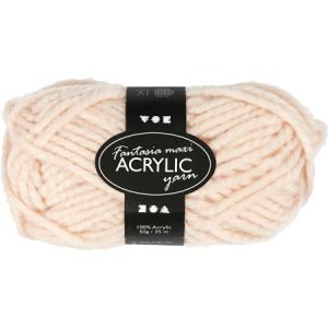 Creotime Pelote de laine 100 % Acrylique - 50 g - Beige