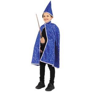 Ruedelafete Cape et Chapeau de magicien luxe enfant