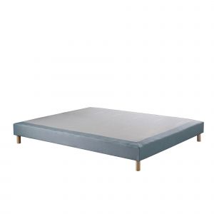 2 Sommiers tapissier Aube bleu azur - 160x200 cm