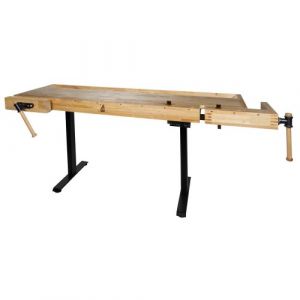 Image de Holzmann Etabli en bois reglable en hauteur pour menuiserie wb210elift230v