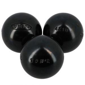 Obut Boules de pétanque Ton.r tendre 71 mm 680g Noir